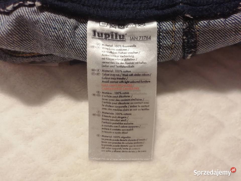 Krótkie spodenki dżinsowe chłopięce 92 1824m Czeladź