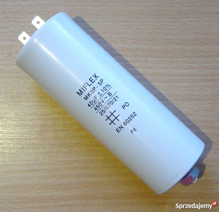Kondensator rozruchowy silnikowy 40uF MKSP5 Łódź