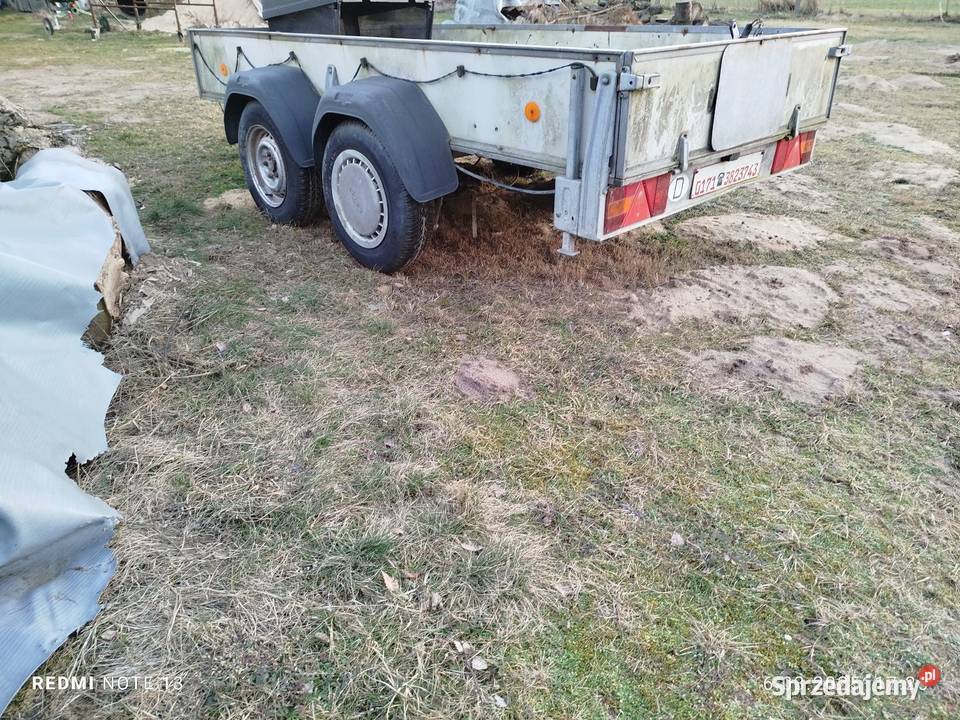 Przyczepa towarowa z hamulcem wielkopolskie Domanin