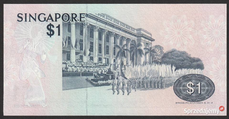 SINGAPUR 1 DOLARY 1976 STAN UNC