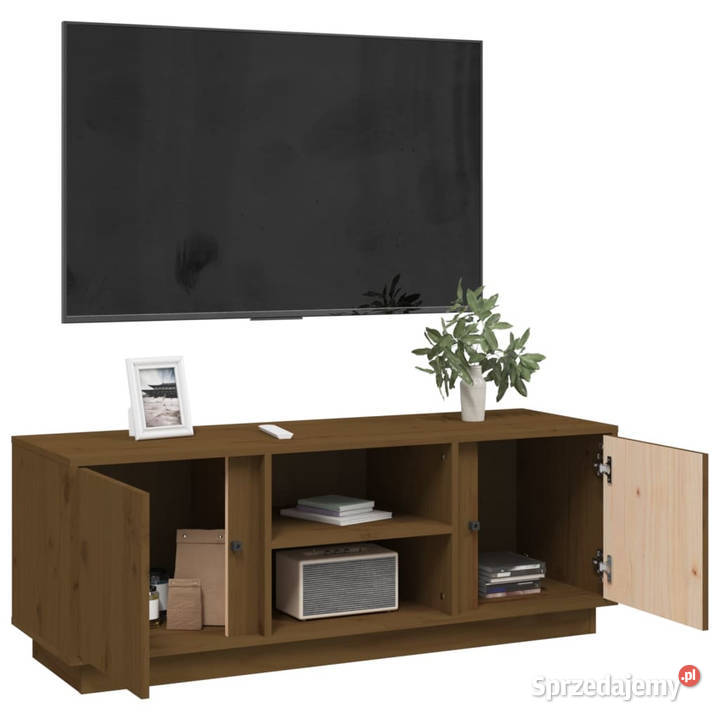 Szafka pod TV miodowy brąz 110x35x405 lite Warszawa