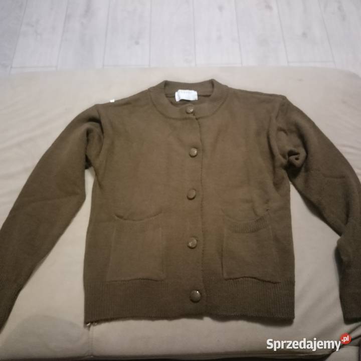 Brązowy sweter kardigan PRIMARK M 38 oliwkowy Weronikopole