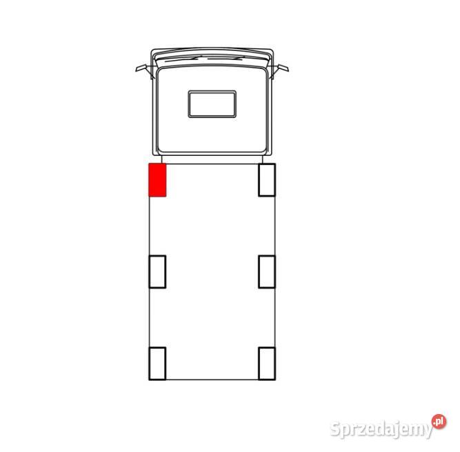 Słupek Blueline 800 mm DL przód lewy Przysieka Polska