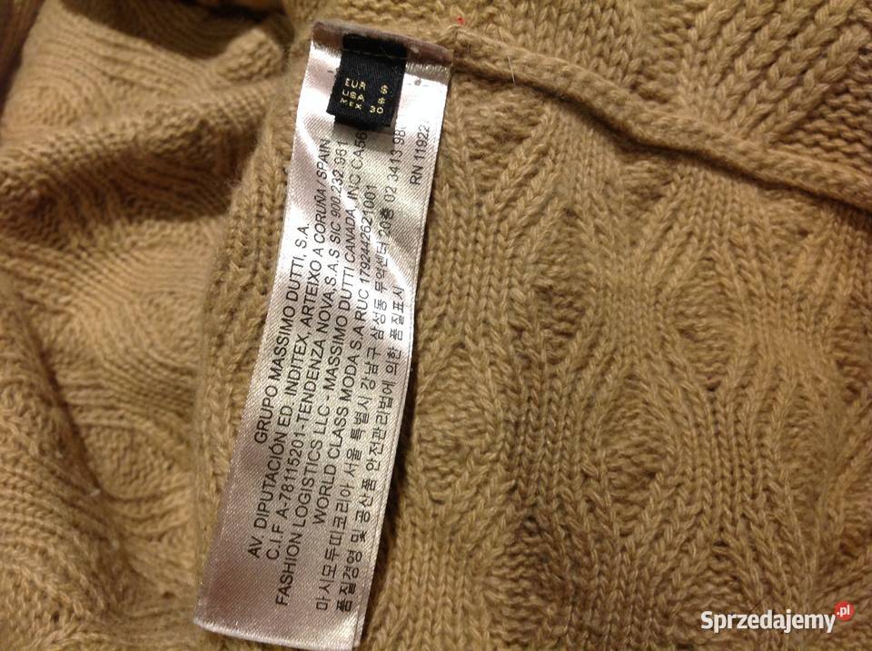 Sweter Asymetryczny Damski Massimo Dutti S Nowa Sól