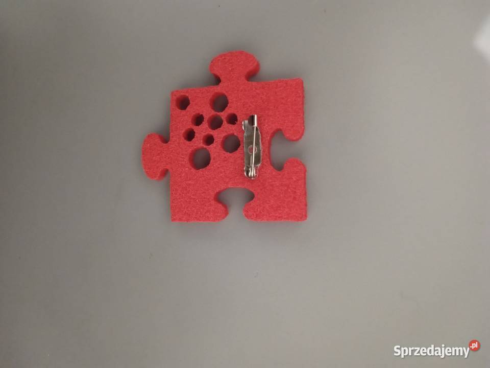 Przypinka z filcu broszka Tychy