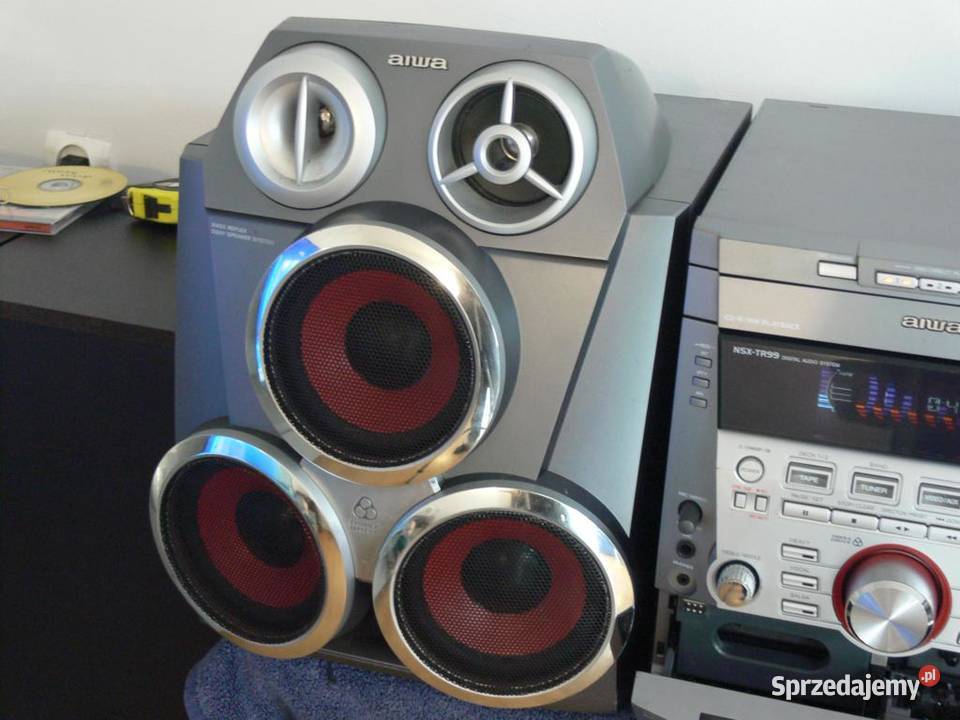 Wieża Aiwa kolumny RDS AUX CD DOSTAWA podkarpackie Jasło sprzedam