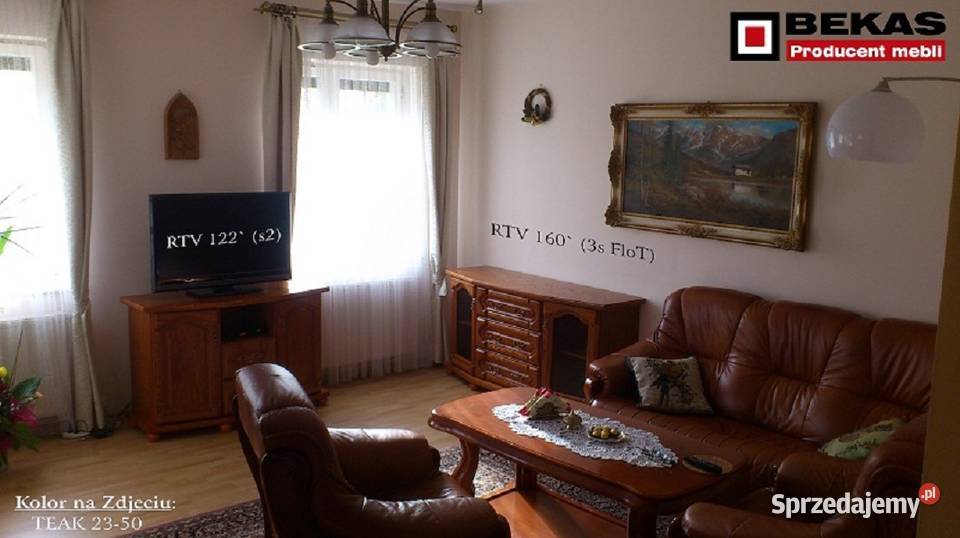 Śliczna Komoda Rtv 122 Teak 23 50 Dąb Bekas Toruń