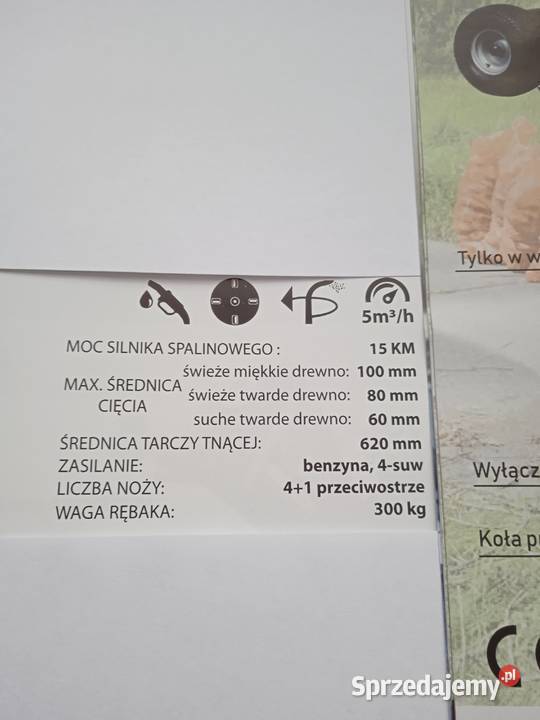 spalinowy rębak do gałęzi RTS 630 Kunów