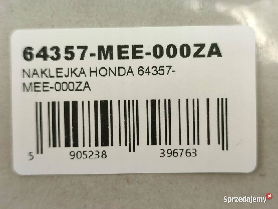NAKLEJKA CBR NA LEWY BOCZEK HONDA CBR600RR 2003