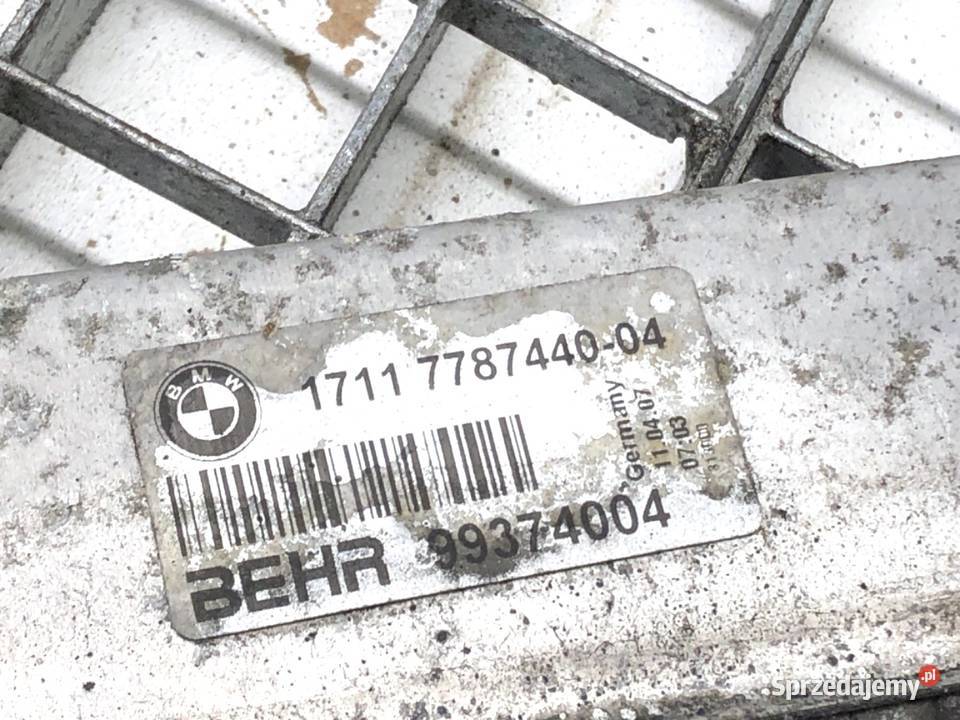 CHŁODNICA WODY BMW E61 20 163 7787440 0410 Chłodnie wody