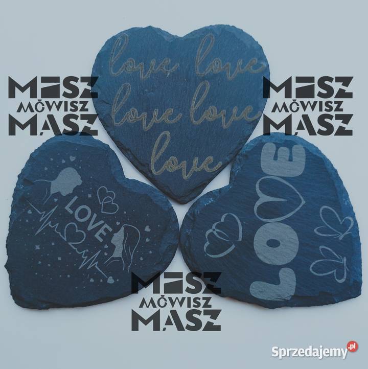 Kamień z napisem LOVE dekoracyjny kocham miłość sprzedam
