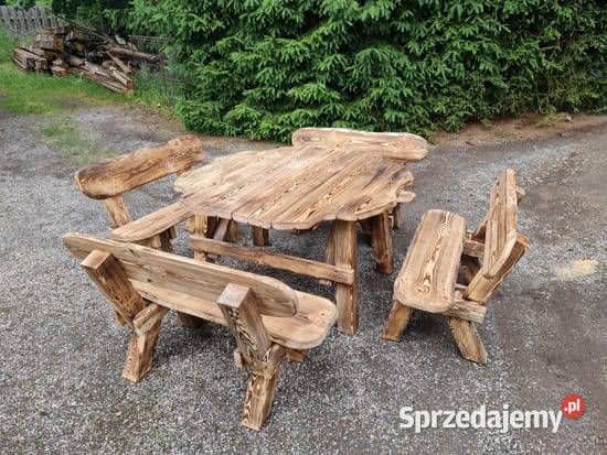 Drewniane Meble Ogrodowe Zestawy mebli ogrodowych Swarzędz