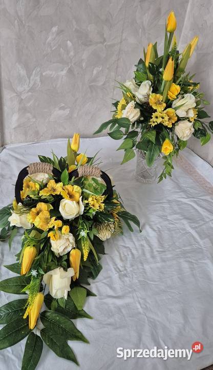 Kompozycja stroik na cmentarz Komplet