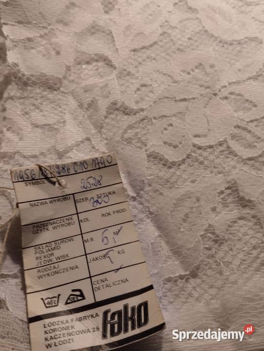 Koronka na suknie łódzkie Łódź