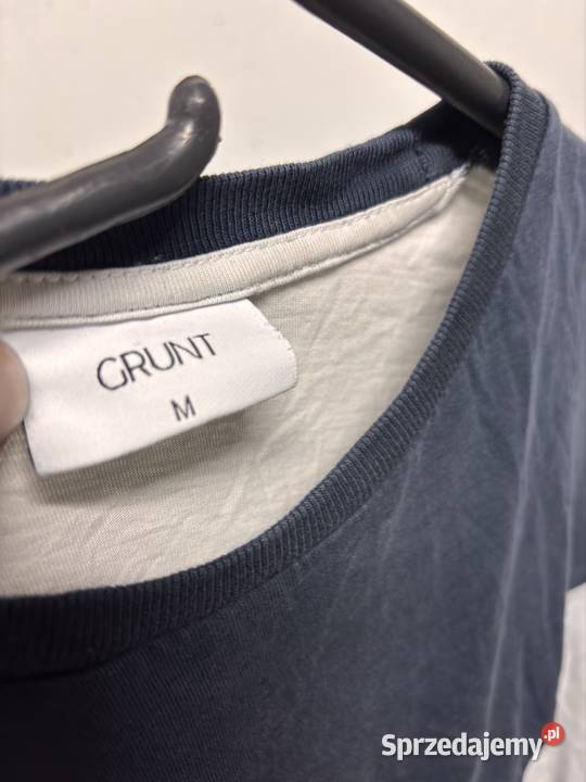 Koszulka męska GRUNT rozmiar M bawełna stan szary/srebrny wielkopolskie Przykona