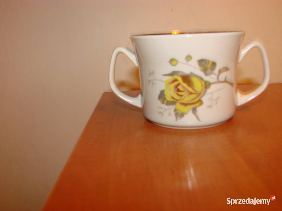 Włocławek porcelanowa bulionówka PRL Pruszcz Gdański