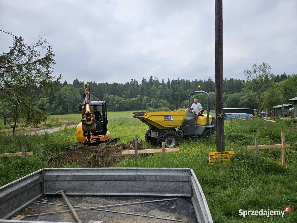 Wynajem Mini Koparki JCB 8030ZTS Rok produkcji 2017 Myślenice