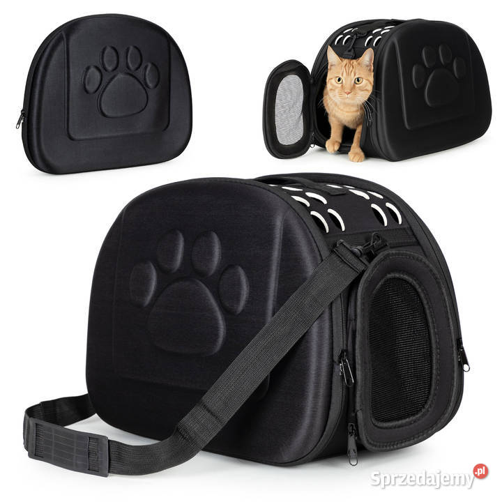 Duży transporter kota psa torba podróżna czarny sprzedam