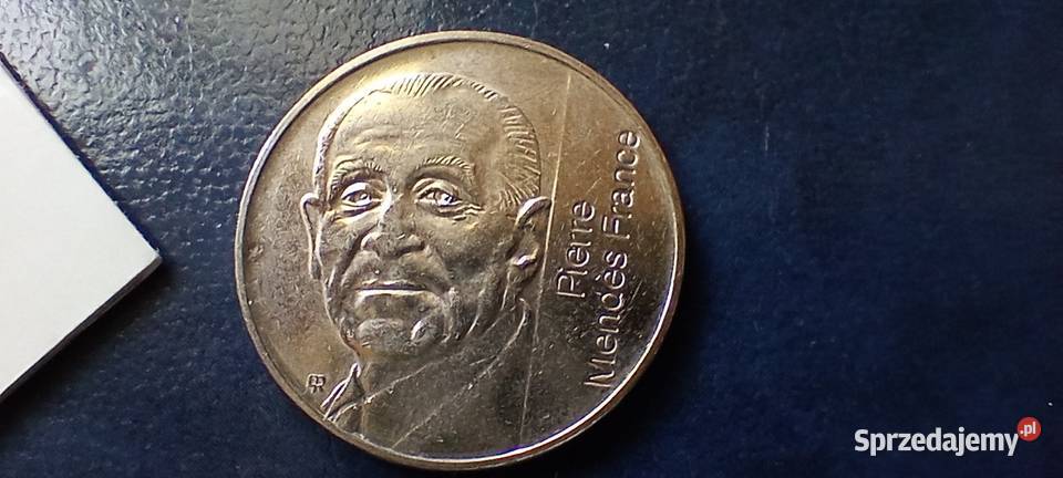 stare monety 5 frank 1992 Francja Numizmatyka Lesko sprzedam