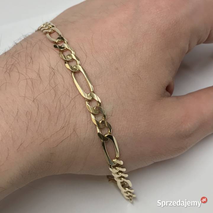 Złota BRANSOLETKA damska 14K cudowna FIGARO 24 Warszawa