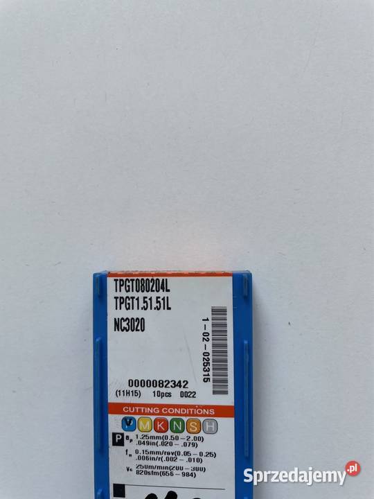 Płytki KORLOY TPGT080204L NC3020 Biznes i Przemysł łódzkie Czarnożyły