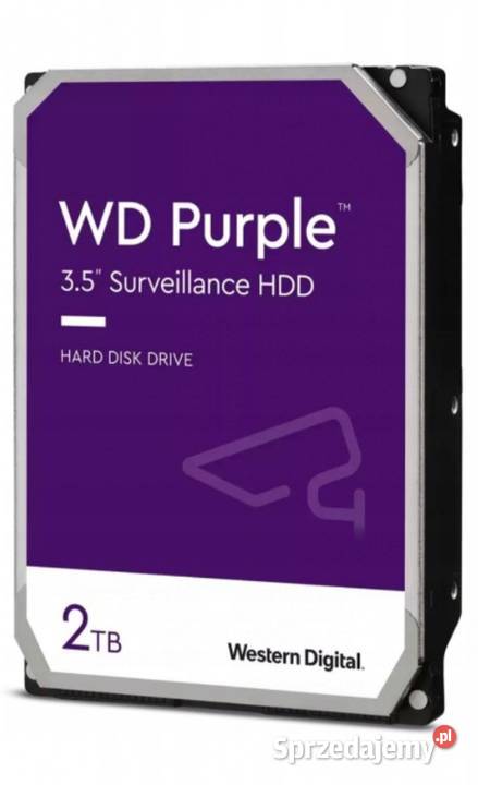 Dysk WD20PURX Purple 2TB SATA 35 do monitoringu 3,5”