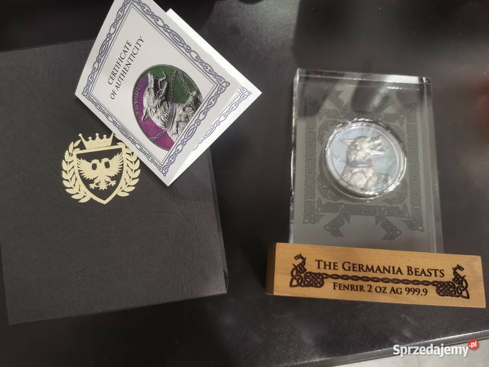 Fenrir moneta Germania Beasts 2 Oz High Relief