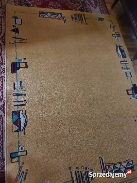 Dywan 140x190 żółty stan idealny