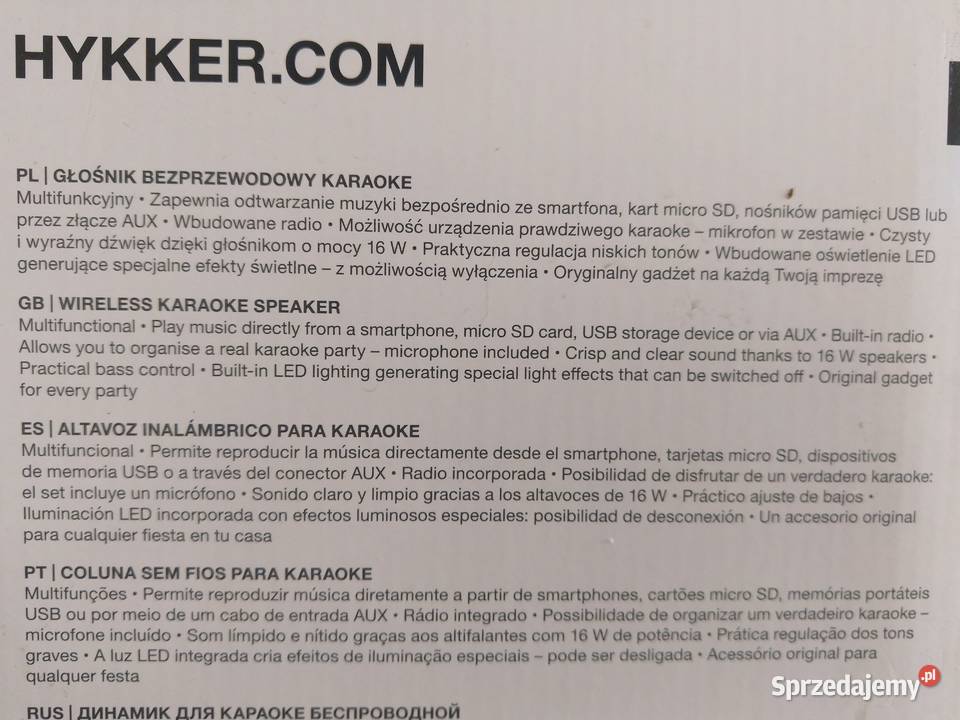 NAJTANIEJ Głośnik Bezprzewodowy Karaoke z śląskie Zabrze