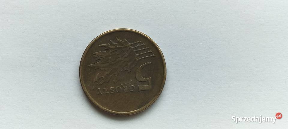 5 gr 1993r Odwrotka Będzin