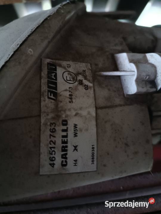 Fiat Seicento lampy przód Rok produkcji 2003 Chlewice