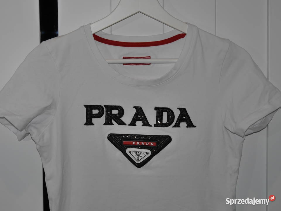 Prada piękna bluzka cyrkonie 34 XS Bez wzoru Wrocław