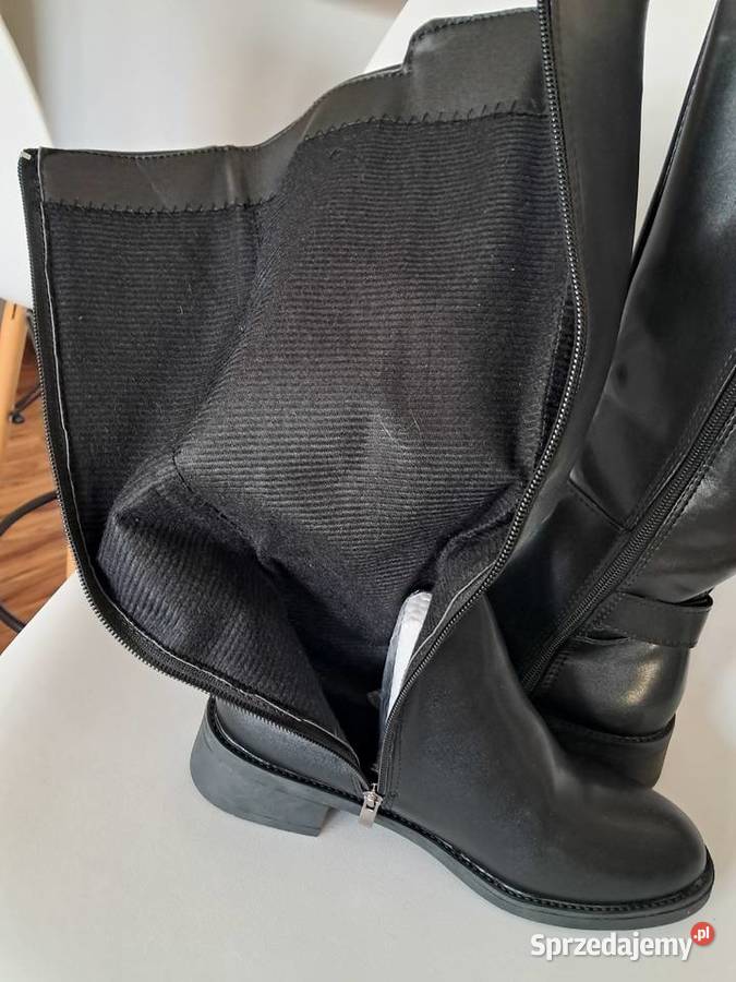 nowe kozaczki z ekoskóry rozmiar 38 wys 40 brak Kozaki