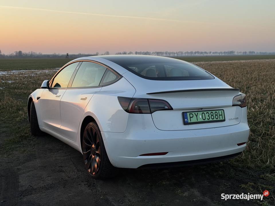 Tesla Model 3 Performance Gwarancja 2029 wielkopolskie Poznań