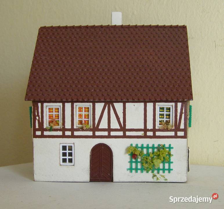 Domek na makietę 38 kolejka skala TT Modelarstwo łódzkie