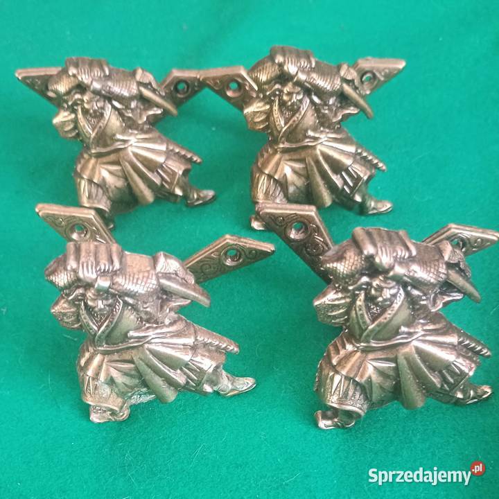 4 Wieszaki metalowe uchwyty na broń samuraje