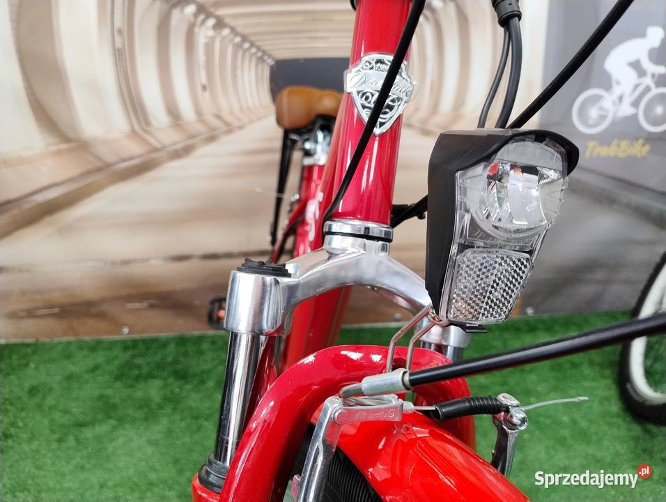 Rower elektryczy LUX CZERWONY 250W koło 26 rama Szczucin