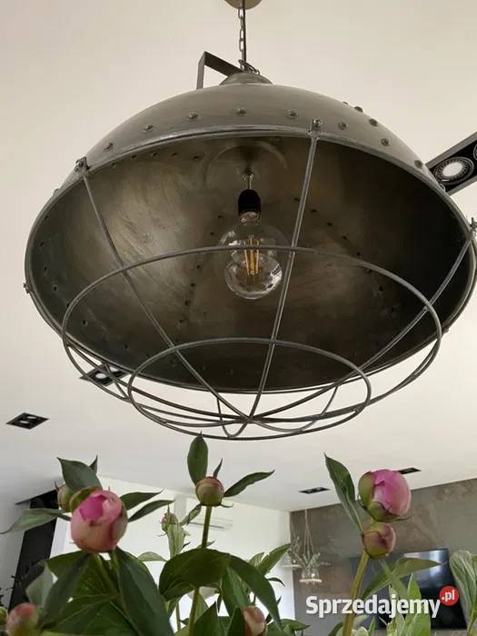 Duża loftowa metalowa lampa sprzedam