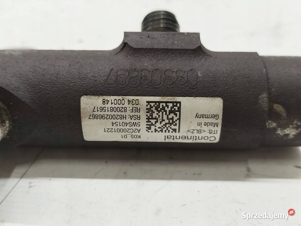 LISTWA WTRYSKOWA 8200296867 8200815617 15 DCI Rok produkcji 2008