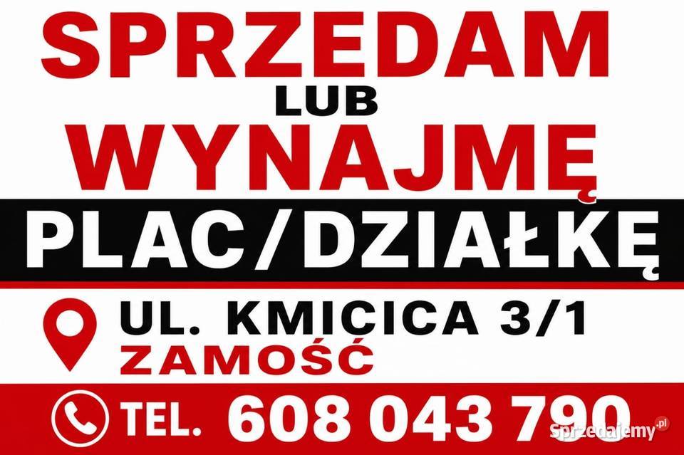 Sprzedam działkę budowlaną 250m2 lubelskie Zamość