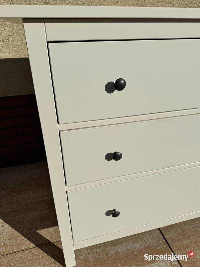 Komoda Hemnes Ikea z szufladami biała szafka Sulbiny