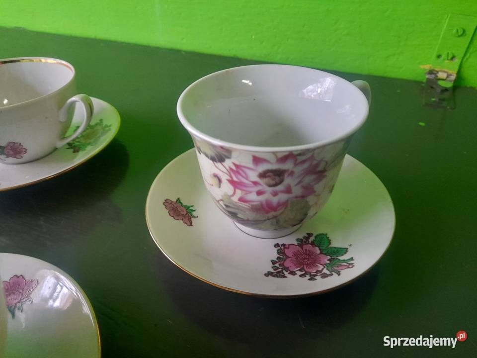 Filiżanki Chodzież PRL Oleśnica