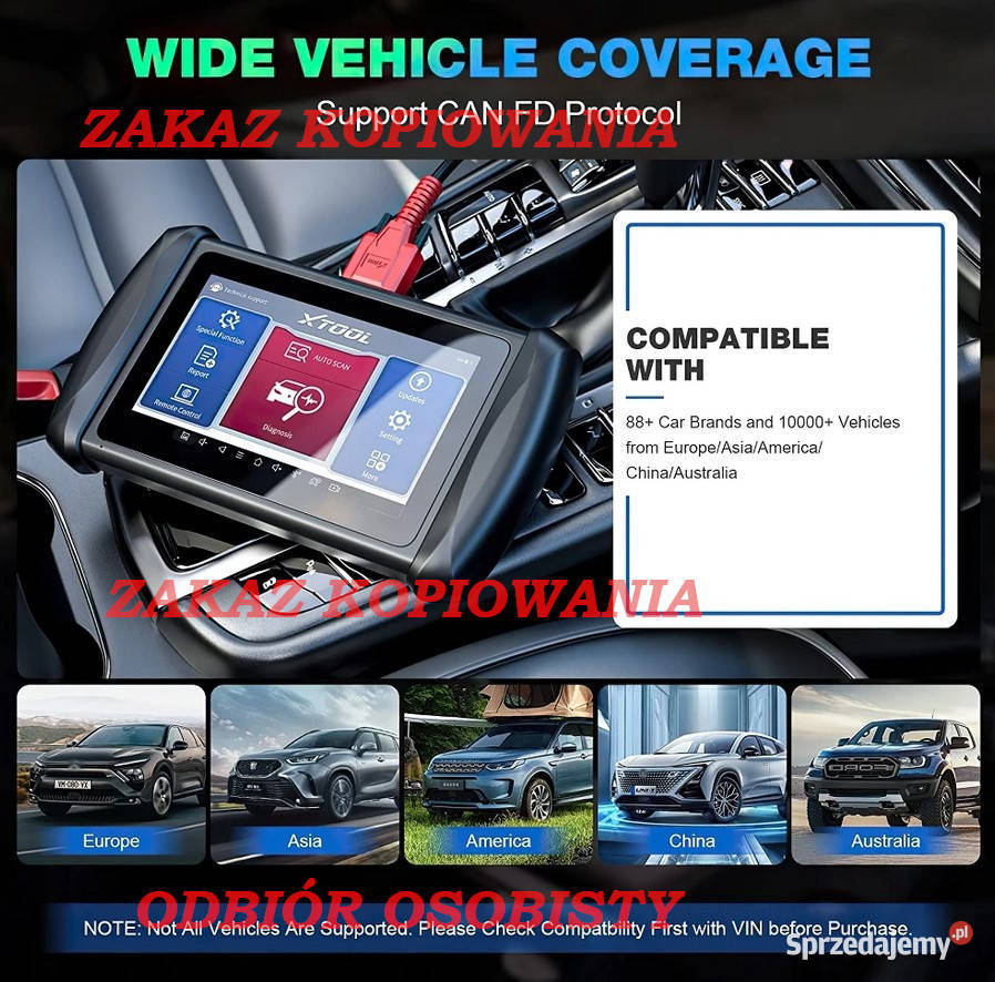 SKANER DIAGNOSTYCZNY XTOOL IP616 FULL SYSTEM Oleśnica