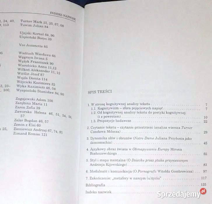 Powiedzieć świat kognitywna analiza tekstów