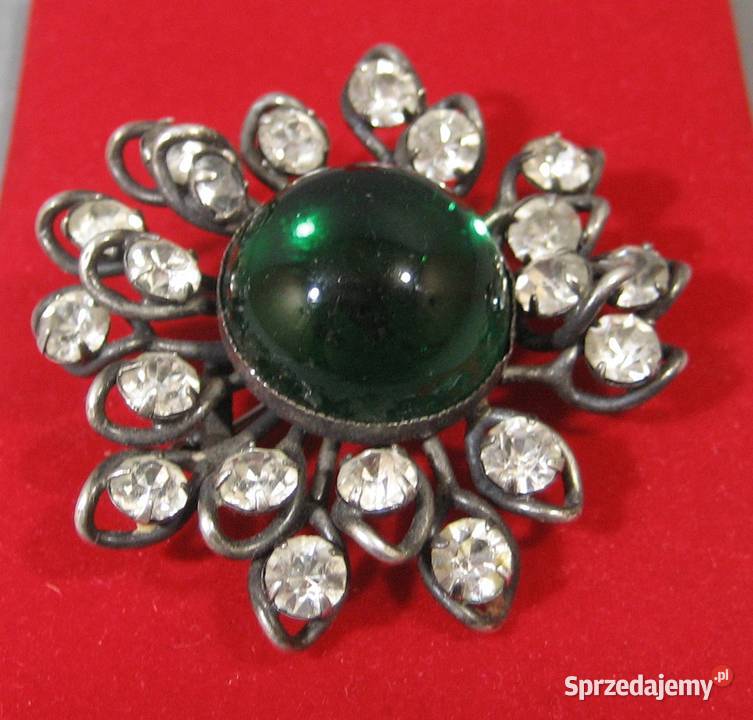 Piękna Stara Broszka Szkło Weneckie Katowice sprzedam