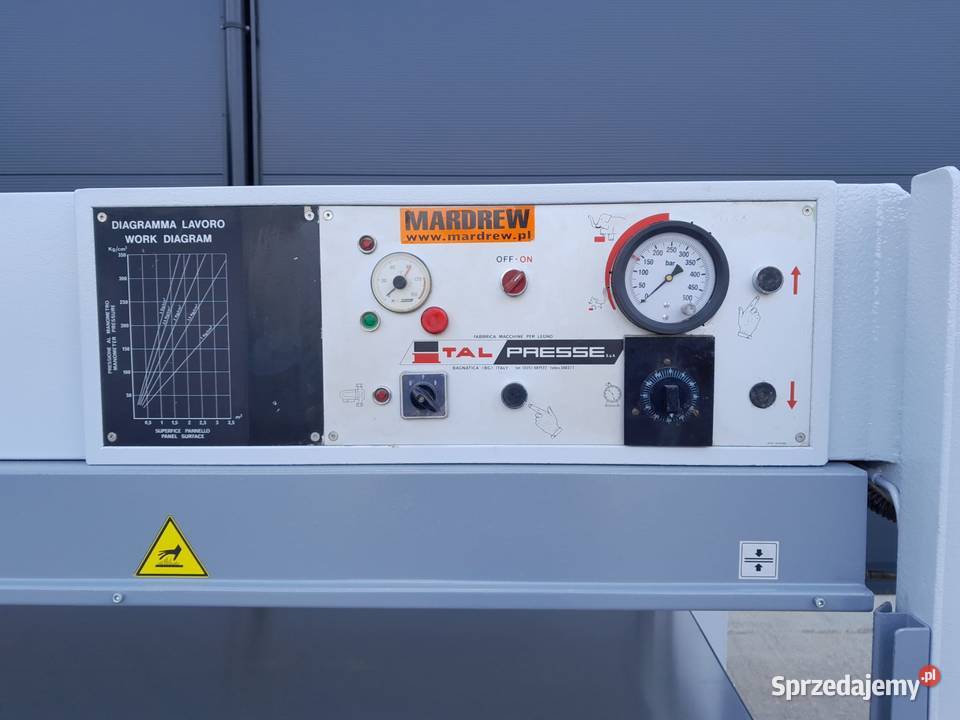 Prasa półkowa Italpresse 1300x3000 925 Naprawa sprzedam