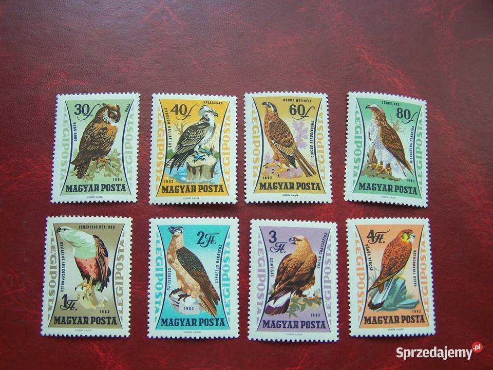 Węgry 1962 MNH Mi 188188 Fauna Ptaki Drapieżne Tychy