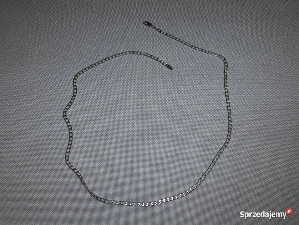 Srebrny łańcuszek Italy Kwadratowa Cubana 505 74 srebro Łódź