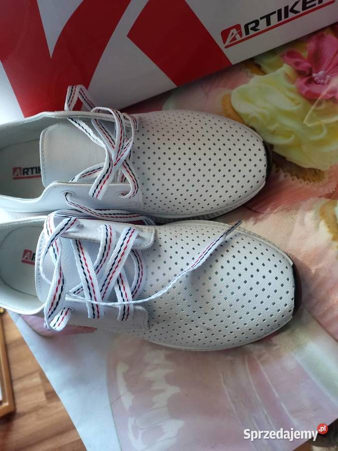 Buty sportowe Nowe skórzane białe Artiker 38 Obuwie sportowe Wrocław