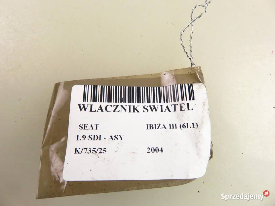 WŁĄCZNIK ŚWIATEŁ SEAT IBIZA III 6L1 6L1941531AF małopolskie